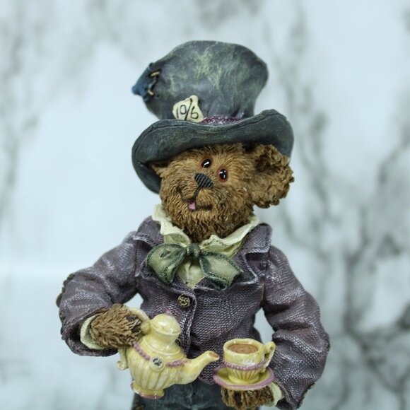 Boyds Bears Mad‎ Hatter Figurine “One Lump or Two?” Limited Edition Collectible - Picture 6 of 9